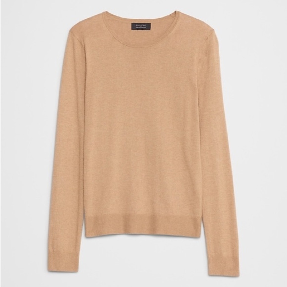 Banana Republic FOREVER CREW-NECK SWEATER grey size XS New With Tags - Picture 4 of 6